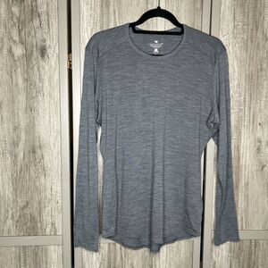 Segments Merino Wool Top Size L Long sleeves Gray Color